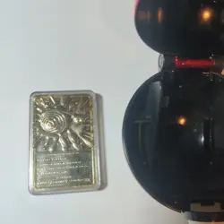 1999 Burger King Pokemon Poliwhirl 23K Gold-Plated Trading Card With Pokeball - Image 2