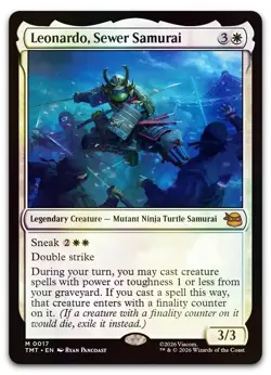 Leonardo, Sewer Samurai #17 (Foil) (NM) TMT Magic MTG - Image 1