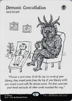 Demonic Consultation - Secret Lair Encyclopedia of Magic - 4 - NM - Image 1