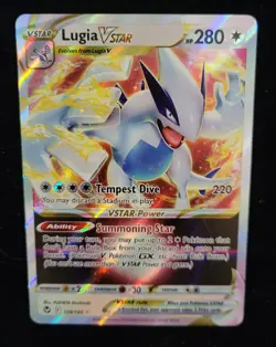 POKEMON SILVER TEMPEST LUGIA VSTAR 139/195 TCG HOLO - Image 1