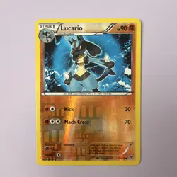 Pokemon Lucario REVERSE HOLO Uncommon 77/135 Plasma Storm Stage 1 90 HP - Image 1