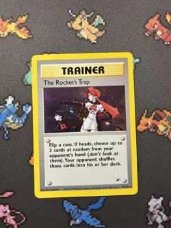 Pokemon The Rocket’s Trap 19/132 Gym Heroes - LP - Image 1