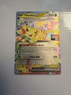 Play! Pokemon Prize Pack Series 7 Surging Sparks 057/191 Pikachu ex NM - Image 1