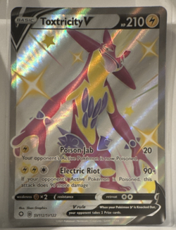 Toxtricity V SV112/SV122 Pokemon Shining Fates Shiny Holo Rare (Full Art) - Image 1