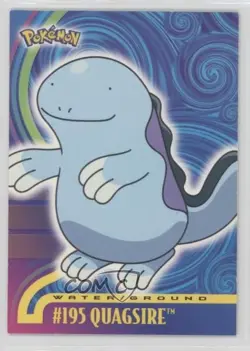 Quagsire Topps Pokemon TV Animation Edition Johto Series 1 #195 2001 - Image 1