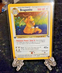 DRAGONITE - 4/62 - 1st Edition Fossil - Holo Pokemon -Great Condition Gradeable! - Image 1