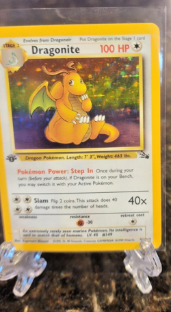 DRAGONITE - 4/62 - 1st Edition Fossil - Holo Pokemon -Great Condition Gradeable! - Image 3