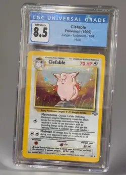 Pokemon Clefable 1999 Holo CGC 8.5 N/M-MINT+ Jungle-Unlimited-1/64 - Image 1