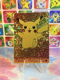 Pokemon Pikachu Vintage Pocket Monsters Vending HOLO Prism Sticker 1998 Nintendo - Image 3