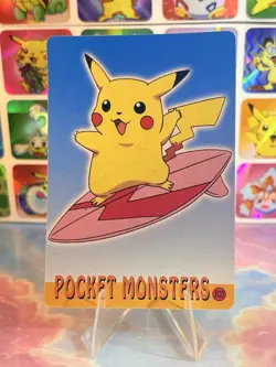 Pokemon Pikachu Vintage Pocket Monsters Vending HOLO Prism Sticker 1998 Nintendo - Image 4