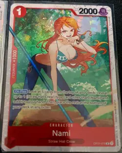 🔥 One Piece Card Game - Nami OP01-016 - R - Holo - 4x Playset - Ultra Deck 🔥 - Image 3