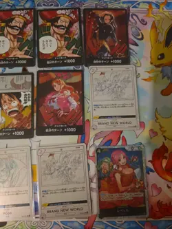 64x Japanese One Piece TCG don and SR mixed card lot assorted sets - Image 3