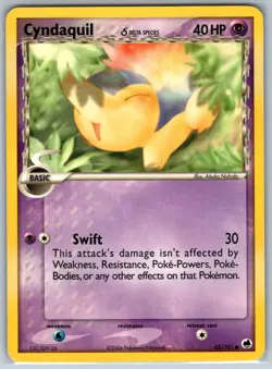Cyndaquil (Delta Species) Dragon Frontiers 45/101 MP-LP Pokemon Card - Image 1
