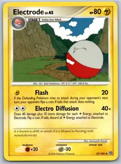 Electrode (37) Stormfront 37/100 LP Pokemon Card - Image 1