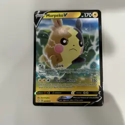 Pokemon Card Shining Fates MORPEKO V 37/72 Ultra Rare Holo Near Mint - Image 1