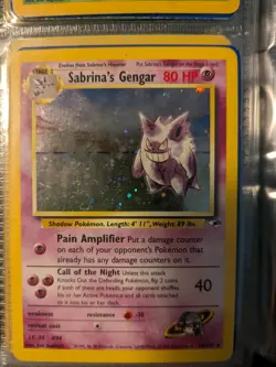 Pokemon Sabrinas Gengar Holo Card 14/132 Excellent Condition - Image 1