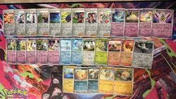 Pokemon Lot 30X Reverse Holo Cards Near Complete Paldean Fates Master Set - Image 1