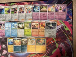 Pokemon Lot 30X Reverse Holo Cards Near Complete Paldean Fates Master Set - Image 2