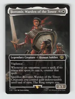 Boromir, Warden of the Tower (Borderless)*Non-Foil* LTR 407 NM - Image 1