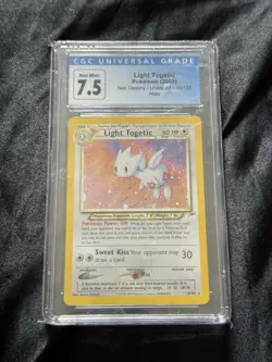 Pokemon Light Togetic Neo Destiny Unlimited Holo CGC 7.5 2002 Card 15/105 - Image 1