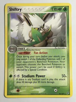 Shiftry Deoxys 25/107 MP-LP Pokemon Card - Image 1