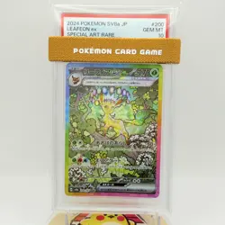 PSA 10 2024 Pokemon Japanese SV8a Terastal Festival ex #200 Leafeon ex SAR - Image 1