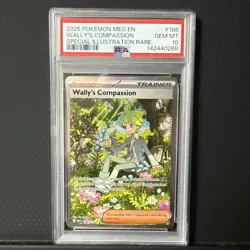 Wally's Compassion 186 Special Illustration PSA 10 | 2025 Pokemon Mega Evolution - Image 1