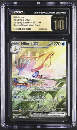 Pokemon Scarlet & Violet Surging Sparks Milotic SIR CGC Pristine 10 - Image 1