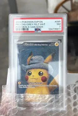[PSA 7 NM] Pikachu with Grey Felt Hat SVP 085 Van Gogh Promo English POKEMON - Image 1