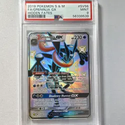 Pokemon Greninja GX Hidden Fates SV56/SV94 Shiny Holo Rare PSA 9 2019 - Image 1