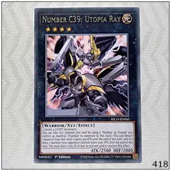 Number C39: Utopia Ray - KICO-EN045 - Rare 1st Edition Yugioh - Image 1