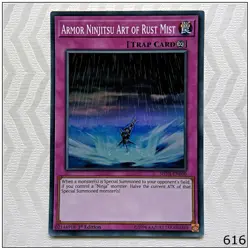 Armor Ninjitsu Art of Rust Mist - SHVA-EN030 - Super Rare 1st Edition Yugioh - Image 1