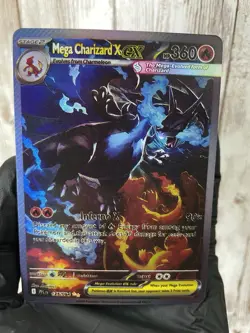 Mega Charizard X EX – Full Art – 360 HP – Pokemon Card - Image 1