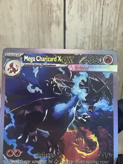 Mega Charizard X EX – Full Art – 360 HP – Pokemon Card - Image 2