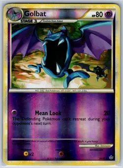 Golbat Reverse Holo Unleashed 30/95 MP-LP Pokemon Card - Image 1