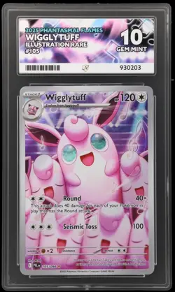 Wigglytuff 105/091 Illustration Rare Phantasmal Flames 2025 Pokemon Card ACE 10 - Image 1