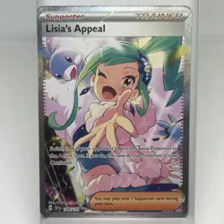 Pokemon TCG Lisias Appeal Card 246/191 Rare Surging Sparks Full Art - Image 1