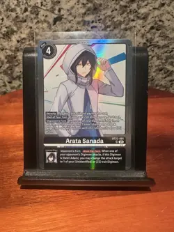 Digimon CCG Cyber Eden Arata Sanada Super Rare Card BT22-091 - Image 1