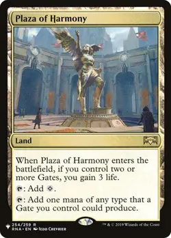NM Plaza of Harmony, MTG, The List, Magic the Gathering, 254 - Image 1