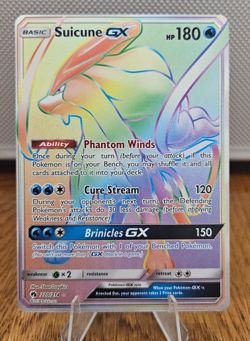 Suicune GX Secret Rare Full Art Lost Thunder #220/214 NM Pokemon Card - Image 1