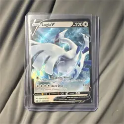 Pokemon TCG Lugia V SWSH301 Sword & Shield Promo Holo 220 HP Aero Dive Card - Image 1