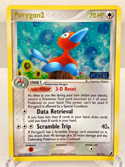 Porygon2 12/115 Unseen Forces Reverse Holo Rare Pokemon Card - Heavily Played - Image 1