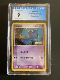 POKEMON TCG SHUPPET 63/92 EX LEGEND MAKER REVERSE HOLO CGC 9!! - Image 1