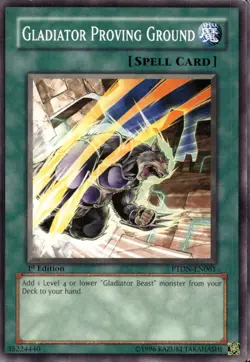 Gladiator Proving Ground 1st Ed Common PTDN-EN061 Yu-Gi-Oh! - Image 1