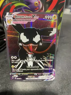 Pokemon Venom Pikachu VCOS Full Art Holo Card 039/055 Iron Tail ThunderBolt - Image 1