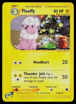 Pokemon Card - Flaaffy Expedition 77/165 Uncommon - Image 1