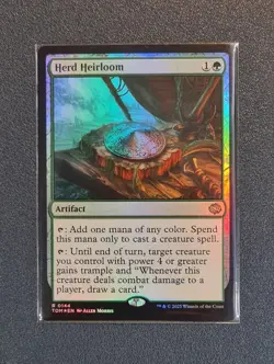 MTG Herd Heirloom - Foil - Tarkir: Dragonstorm - TDM - Near Mint+ - Image 1