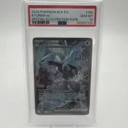 2025 POKEMON BLK EN-BLACK BOLT SPECIAL ILLUSTRATION RARE #165 KYUREM EX PSA 10 - Image 1