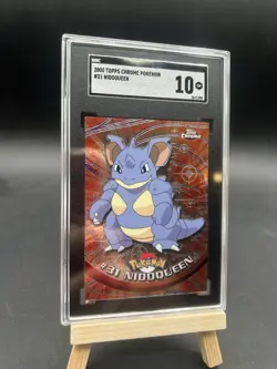 Pokemon Topps Chrome Series 1 Nidoqueen #31 PSA 10 2000 Topps Chrome T.V - Image 1