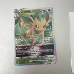 Leafeon VSTAR 014/159 Ultra Rare Holo Pokemon 2023 Crown Zenith NM - Image 1